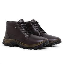 Bota Botina Coturno Masculino Em material sintético Sola Borracha Costurado Envio Imediato
