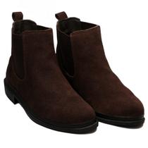 Bota Botina Country Couro Masculina Marrom Vwaboots