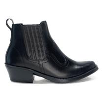 Bota Botina Country Masculina Rústica Cowboy Peão De Couro Animal Reforçada