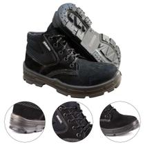 Bota botina de segurança nobuck dubai bico pvc - bracol Bota botina de segurança nobuck dubai bico pvc - bracol
