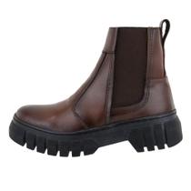 Bota Botina Feminina Calce Facil Ajuste Elastico Puxador Traseiro Solado Tratorado Borracha Bota Botina Feminina Calce Facil Ajuste Elastico Puxador Traseiro Solado Tratorado Borracha