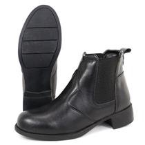 Bota Botina Feminina Cano Baixo Preto Bota Botina Feminina Cano Baixo Preto
