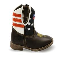 Bota Botina Infantil Country Estados Unidos Couro Bota Botina Infantil Country Estados Unidos Couro