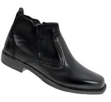 Bota Botina Masculina Com Ziper Botinha Estilo Social Tradicional Reforçada Solado Costurado 2235 Bota Botina Masculina Com Ziper Botinha Estilo Social Tradicional Reforçada Solado Costurado 2235