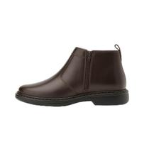 Bota Botina Masculina Conforto Anatômica Macia Couro Marrom