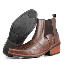 Bota Botina Masculina Country Texana Rodeio Peão - EMOT SHOES