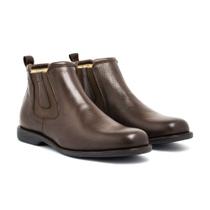 Bota Botina Masculina Couro Legítimo Palmilha de Gel Conforto Bota Botina Masculina Couro Legítimo Palmilha de Gel Conforto