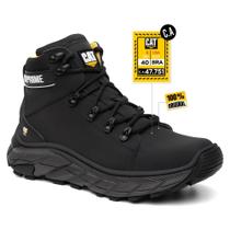 Bota Botina Masculina Couro Nobre Palmilha Gel Bico Pvc Original CATPRIIME com C.A 47.751