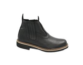 Bota Botina Masculina em Couro Preto Blum Bota Botina Masculina em Couro Preto Blum