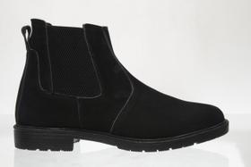 Bota Botina Masculina em Couro Preto Bota Botina Masculina em Couro Preto