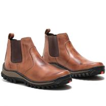 Bota Botina Masculina Roça Rodeio Country Couro Legítimo