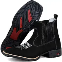 Bota Botina Masculina Texana Bico Quadrado Bota Botina Masculina Texana Bico Quadrado