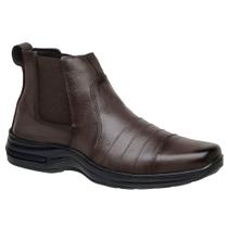 bota botina sapato social ortopédico em couro conforto 37 ao 44
