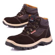 Bota Botina Segurança Epi Bracol Denver Couro Nobuck Pvc Ca