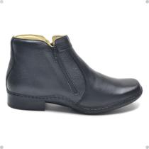 Bota Botina Social De Couro Cla-Cle Masculina