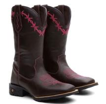 Bota Botina Texana Country Arame Rosa Bota Botina Texana Country Arame Rosa