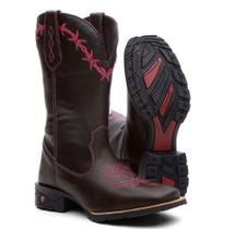 Bota Botina Texana Country Arame Rosa Bota Botina Texana Country Arame Rosa
