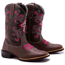Bota Botina Texana Country Feminina Couro