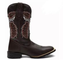 Bota Botina Texana Country Unisex Folhada Bota Botina Texana Country Unisex Folhada