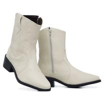Bota Botina Texana Feminina Country Cano Curto Pelepincel