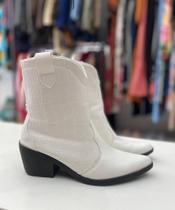 bota botina texana feminina country cano medio