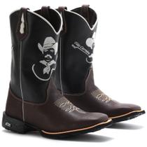 bota botina texana masculina rodeio bico quadrada cano alto bota botina texana masculina rodeio bico quadrada cano alto