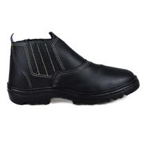 Bota Botina Trabalho Calce Fácil Masculina em Couro Bota Botina Trabalho Calce Fácil Masculina em Couro