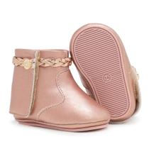 Bota Botinha Bebê Infantil Menina Recém Nascida Rosa Maternidade Fashion