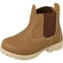 Bota Botinha Botina Jeca Masculina Infantil Menino Bebê Caramelo Cowntry - VITINHO