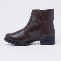 Bota Botinha Feminina Coração Cano Baixo Bico Arredondado Confort 710 Adv Várias Cores