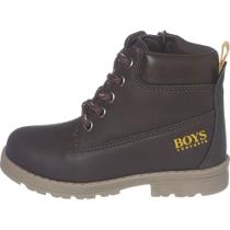Bota Botinha Infantil Coturno de Cadarço Cano Alto Antiderrapante Resistente Original Lançamento