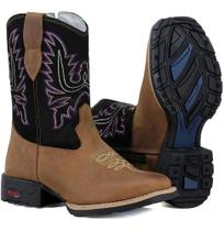 Bota Botinha Infantil Texana Estilo Country Cowboy