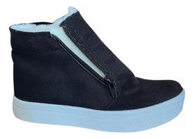 Bota Botinha Inverno Forrada Com Ziper Bota Botinha Inverno Forrada Com Ziper