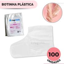 Bota Botinha Plástica Descartável Pedicure pés com 100 Unidades PEGWEB