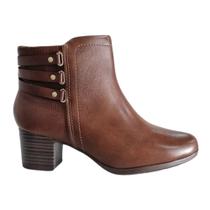 Bota Botinha Salto Grosso Palmilha Confort Fascite Coluna Esporao Flex 7072.109