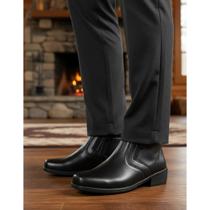 Bota Botinha Social Masculina Homem Moderno Botina Casual Diuber