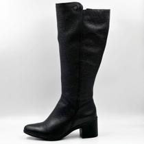 Bota Bottero Cano Alto Salto Bloco Médio Feminina
