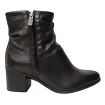 Bota Bottero Cano Baixo Couro Burnish Feminina 346907 -