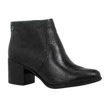 Bota Bottero Cano Baixo Salto Bloco Couro Feminina