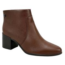 Bota Bottero Cano Baixo Salto Bloco em Couro 346901 Castanho Bota Bottero Cano Baixo Salto Bloco em Couro 346901 Castanho