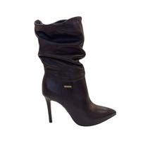 Bota Bottero Cano Baixo Salto Fino - Feminino - Marrom - 35 Bota Bottero Cano Baixo Salto Fino - Feminino - Marrom - 35