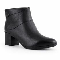Bota bottero cano curto couro legitimo confort salto bloco Bota bottero cano curto couro legitimo confort salto bloco