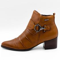 Bota Bottero Cano Curto Salto Bloco Médio Feminina Bota Bottero Cano Curto Salto Bloco Médio Feminina