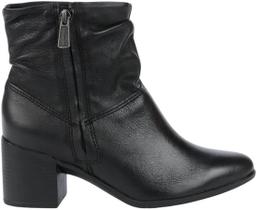 Bota Bottero Cano e Salto Bloco Baixo Couro Burnish 346907