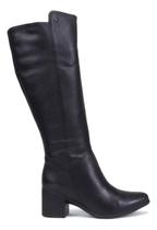 Bota Bottero Cano Longo Salto Bloco 314723 Couro Preta Bota Bottero Cano Longo Salto Bloco 314723 Couro Preta