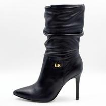 Bota Bottero Cano Médio Salto Alto Fino Feminina