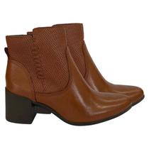 Bota Bottero Couro Burnish Cano Curto Feminina 346916 Bota Bottero Couro Burnish Cano Curto Feminina 346916
