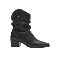 Bota bottero couro burnish preto Bota bottero couro burnish preto