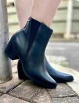 Bota Bottero Couro Legítimo Zíper Calce Fácil Conforto Tamanho:38Cor:Preto Bota Bottero Couro Legítimo Zíper Calce Fácil Conforto Tamanho:38Cor:Preto