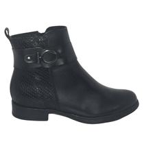 Bota Bottero feminina cano curto com detalhe metálico Bota Bottero feminina cano curto com detalhe metálico